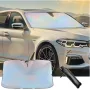 Laser Foldable Car Front Windshield Sunshade Umbrella Sun Protection Heat Insulation Front Window Summer Umbrella