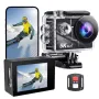 AUSEK 5K Action Camera Sports Camera Waterproof HD Single Screen WIFI Outdoor Cycling Anti-Shake Sports Camera 2 Inches