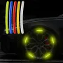Car Wheel Hub Reflective Stripes Door Handle Safety Warning Sticker Car Warning Tape Automobile Sticker for Car Motorcycle Bike