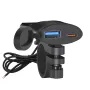 QC3.0 Motorcycle USB Charger Fast Charge PD+USB 12V-24V Motorcycle Handlebar Phone Charger Socket Adapter