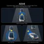 4K+1080P HD Dual Lens Car Dash Cam 2.4-inch LCD Screen Front And Rear Driving Recorder HDR Bluetooth ADAS Warning Wifi