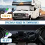 Protector de parabrisas con aislamiento térmico y protección UV para ventanas de autocaravanas Ford Clase C E450 (1997-2022)