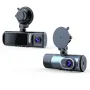 3.16-Inch High-Definition Screen Three Recording 4K Ultra-Clear Wifi Connection GPS Triple Channel Recording Driving Recorder