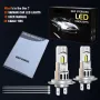 SEALIGHT 2PCS X3S H7 LED Car Headlight 6000LM Car Front Light Hi Low Beam 6500K LED Headlight Bulbs Turbo Fan Cooling