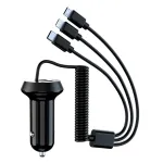 گونجێنەری شەحنی خێرای ئۆتۆمبێل 230 وات USB C 5 دەرگا بارگاویکردن لەگەڵ کێبڵی 3 لە 1 بۆ ئایفۆن 14 پرۆ ماکس 13 12 بۆ سامسۆنگ گالاکسی S23/22