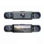 4 Lens Car Dash Cam Front Back Left Right Driving Recorder DVR Motion Detection Loop Recording Night Vision Mobile App Wide Angle Camera With / Without Wiff