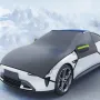 Car Windshield Frost Cover Winter Car Window Snow Anti UV Block Extended Engine Hood Full Car Cover for Four Seasons