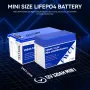 PWOD 12.8V 320Ah 3840Wh Mini LiFePO4 Battery Storage Box RV & Boat Lithium Battery Built-in BMS IP65 Protection