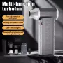 130000RPM 2 In 1 Mini Blower Fan Turbo Jet Fan Brushless Motor Handheld Duct Fan Electric Air Duster Speed Adjustable Cordless Jet Dry Air Blower