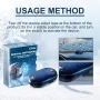 Rayhong Car Windshield Snow Removal Instrument Tool Solar/USB Power Car Window Glass Anti-Ice Snow Remove 5-12V Winter Deicing Device Molecular Interference Snow Remove Car Defroster