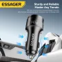 ESSAGER 140W USB-A Type-C Car Charger Multi-Protocol PD Fast Charging Digital Display Aluminum Alloy Universal Fit 12-24V Car