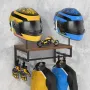 Wooden Motorcycle Helmet Stand Hanging Motorcycle Helmet Display Stand Simple Wall Mount Wooden Helmet Storage Rack