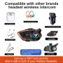 Coralme Y80 2X Motorcycle Intercom Helmet Bluetooth Headset 800 Meters Two-Person Intercom Suitable For Third-Party Helmet Headset