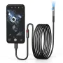 3 in 1 8mm Micro USB/Type-C Endoscope Inspection Dual Lens Camera Waterproof Smartphone Mini Inspection Camera for IOS Android Pipeline Video Borescope