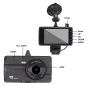 4-Inch Driving Recorder With Dual Recording Dash Cam Car HD 1080 In-Car Night Vision Hidden Driving Recorder