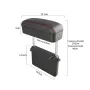 Multifunctional Car Armrest Console Box Organizer Storage Universal Armrest Supports Elbow Rest Pads Armrest Extenders Adjustable Height Armrest Box