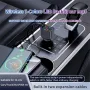 Y3 Car Audio Transmitter Bluetooth Music Player with Retractable Charging Cable and Fast Car Charger