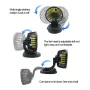 12V Dual-Head Car Fan Cooling Fans 360° 2 Speed Adjustable Mini Size Five-blade Strong Wind with Parking Number Plate For Auto Cooler