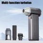 130000RPM 2 In 1 Mini Blower Fan Turbo Jet Fan Brushless Motor Handheld Duct Fan Electric Air Duster Speed Adjustable Cordless Jet Dry Air Blower