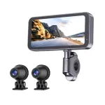 SJCAM RD10 6.25 inch Motorcycle Driving Monitoring Recorder CarPlay Android Auto Player Anti-Shake Dual 1080P HD IPS Touchscreen Front Rear Camera DVR Intelligent