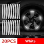 Car Wheel Hub Reflective Stripes Door Handle Safety Warning Sticker Car Warning Tape Automobile Sticker for Car Motorcycle Bike