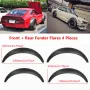 4-Piece/Set Universal Car Wheel Arch Tire Guard Decorative Fender Flexible Yet