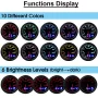 Medidor de turbo de carro 2 \ 52 mm PSI analógico/digital 7 cores LED Du