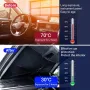 Car Front Windshield Pull Ring Retractable Sunshade for Windshield Heat UV Protection Foldable Summer Protection Car Seat Heat Insulation