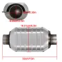 Caberre 2.5\ Performance Universal Catalytic Converter Heat Shield Stainless Steel