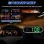 Velocímetro digital GPS com display LED colorido e função de bússola para carro, caminhão, SUV e RV
