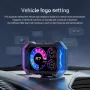 P25 Auto HUD Head-up Display LCD OBD Multifunctionele hellingmeter Geeft de snelheid van de auto, watertemperatuur en brandstofverbruik weer