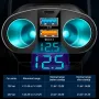 120W QC3.0 Car Charger 12V/24V Dual USB Power Adapter Fast Charging Car Lighter Socket with Blue LED Digital