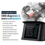 Display HUD Head-Up per auto, display LCD portatile OBD2 ad alta definizione, sistema di allarme con misuratore digitale intelligente, tachimetro, chilometraggio, temperatura dell'acqua, manometri turbo.