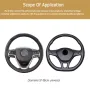 Car Steering Wheel Cover Anti Slip Universal 37-38cm Steering Decoration Accessories