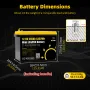 GOKWH 12V 340AH Vehicle Storage Box 4352Wh Mini LiFePO4 Battery Built-in 200A Bluetooth BMS