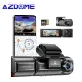 AZDOME M550 Pro Araba Kamerası 3 Kanal 4K 5.8Ghz WiFi Ön Kabin 1080P Arka DVR Kamera GPS Gece Görüşü Ücretsiz 64G TF Kart