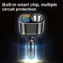 12V-24V Universal Car Charger Car Fast Charge Adapter Socket 66W USB Phone Charger 360° Rotation for iPhone Samsung Xiaomi