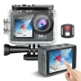 AUSEK M40R 5K Sports Camera Anti-Shake Pre-Recording HD Dual Screen Action Camera Wifi Outdoor Shooting Cycling 30M Waterproof