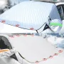 Car Windshield Cover Snow and Frost Protection Car SUV Front Windshield Shield Cover Sunproof Heat-Insulating Rainproof Snowproof