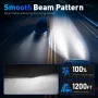 NOVSIGHT A500-T2 160W High Power 2PCS 33,000LM DC9-32V Car LED Headlights 6500K Cool White IP68 Waterproof