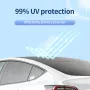 4pcs Car Top Split Sunshade Cover Heat Insulation Crystal Sunshade Cover Roof Sunshade Front Rear Sunroof Skylight for Tesla Model 3 Highland Y