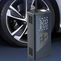 Cordless Tire Inflator with Digital Display 3*2000mAh Tire Inflator Digital Display 4 Mode Car Air Pump Built-In LED Lighting for Car Motorcycle Bike Ball
