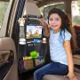 Multi-functional Car Seat Back Storage Bag Car Seat Organizer Multi-Pocket Storage Bag with Tablet Holder Protector for Kids