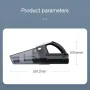 VC008 Handheld Vacuum Cordless 8000Pa Rechargable 6.0ah Portable 90W 8000r/min Brushed Motor Mini Cleaner with LED for Home Bedroom Car SUV