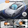 3 Lens 1080P WiFi WDR Dash Cam 3.16 Inch IPS Screen Front Interior Rear Car Driving Recorder Camera 170° Wide Angle Night Vision Motion Detection