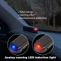 Solar Car Strobe Signal System Security Light Car Siren with Flashing LED Light Simulated Anti-theft Signal Light Solar Simulated Anti-theft Warning Light