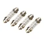 4-Pack 39mm/41mm/42mm Double Tip 8LEDs Car LED Reading Light License Plate Light Trunk Light Bulbs