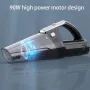 VC008 Handheld Vacuum Cordless 8000Pa Rechargable 6.0ah Portable 90W 8000r/min Brushed Motor Mini Cleaner with LED for Home Bedroom Car SUV