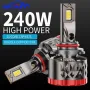 Infitary Q7A 2pcs 9V-32V LED Car Headlight 42,000LM 240W LED Head Lamp 6500K Bright White CANBUS Headlamps
