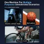 Mini Portable Bicycle Pump Air Inflator 120PSI Type-C Rechargeable Bike Pump For Bike Schrader Presta Tires With Digital Display